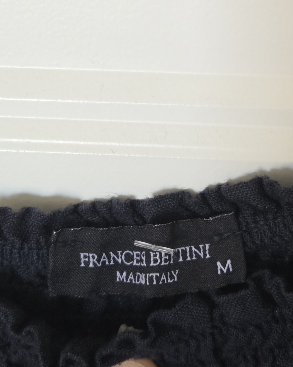 Frances Bertini Navy Blue Made in Italy 100% Linen Smocked Maxi Dress Sz M 🇮🇹 - Picture 7 of 14